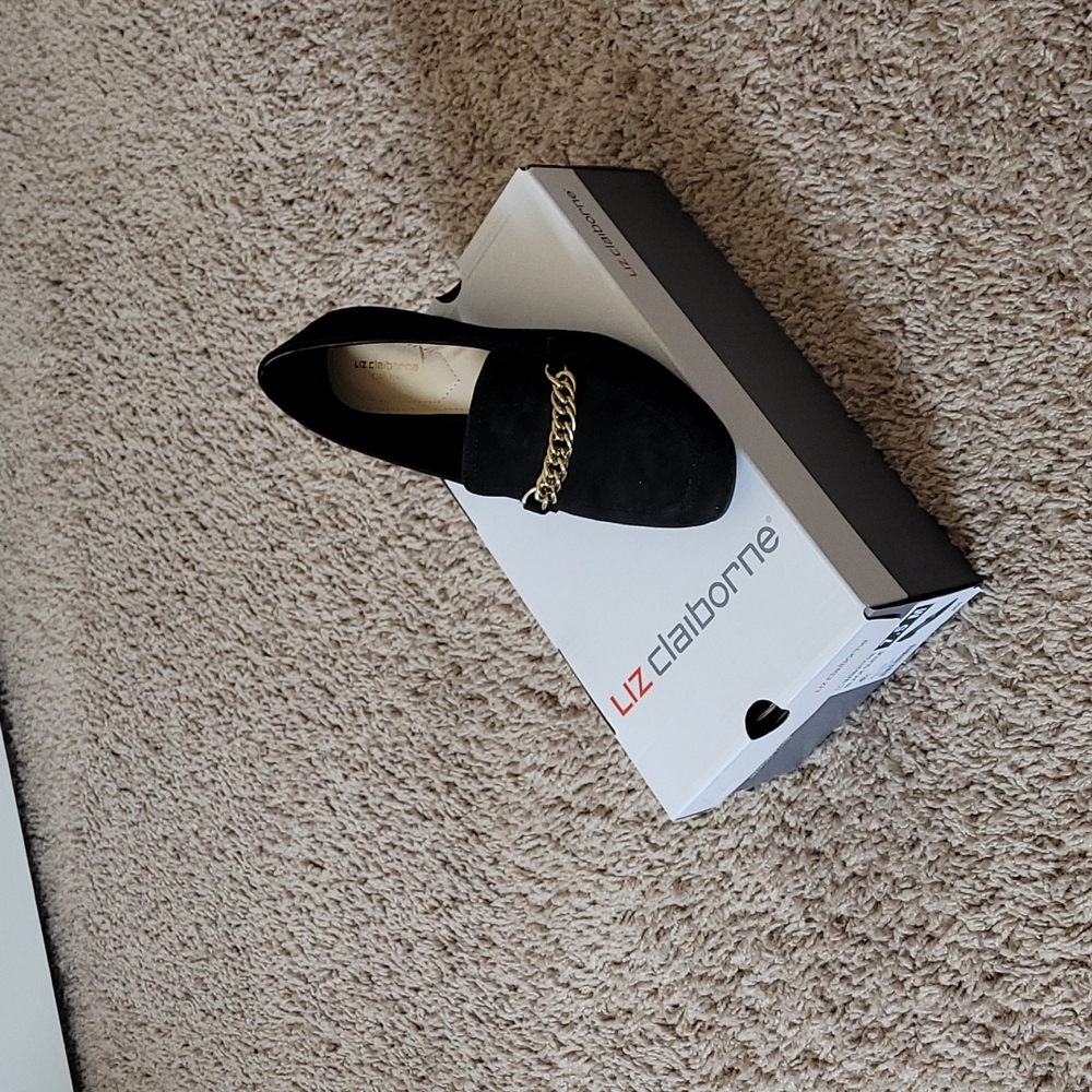 Liz CLaiborne Manhattan Black Suede